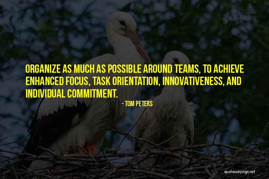 Commitment To A Team Quotes By Tom Peters