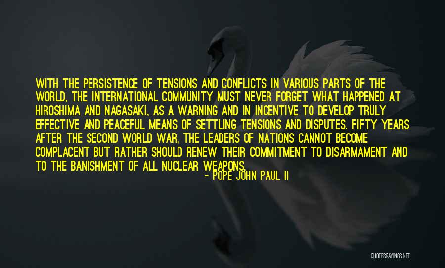 Commitment To Community Quotes By Pope John Paul II Commitment To Community Quotes By Pope John Paul II