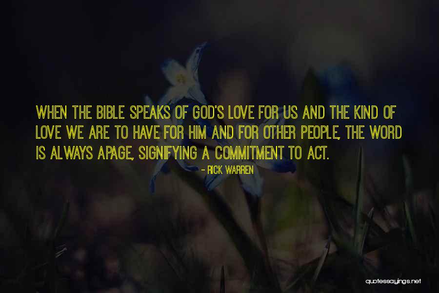 Commitment To God Quotes By Rick Warren Commitment To God Quotes By Rick Warren