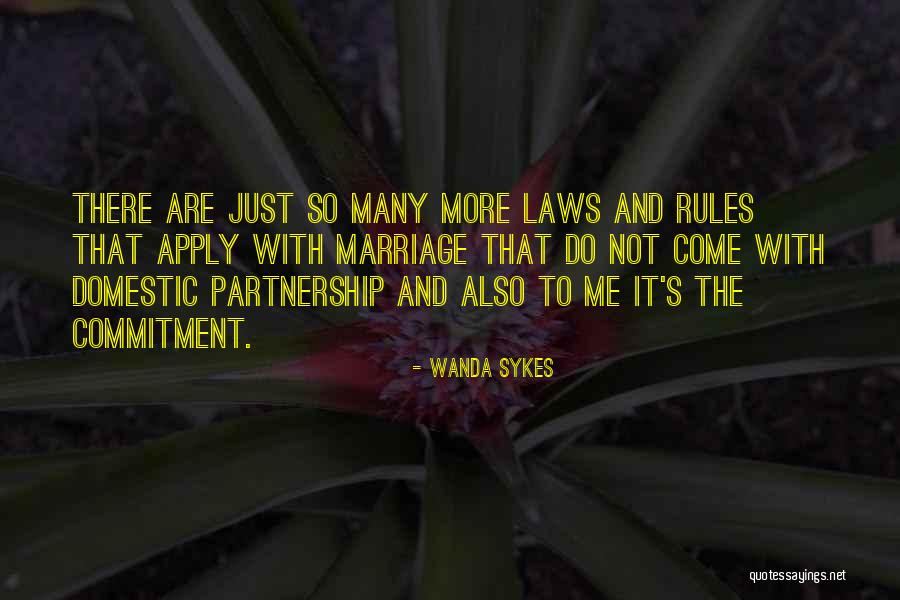 Commitment Without Marriage Quotes By Wanda Sykes