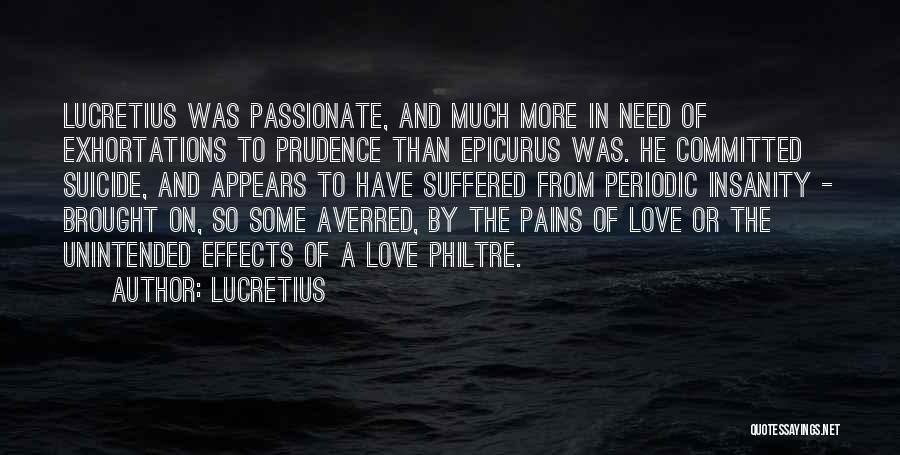 Committed Love Quotes By Lucretius