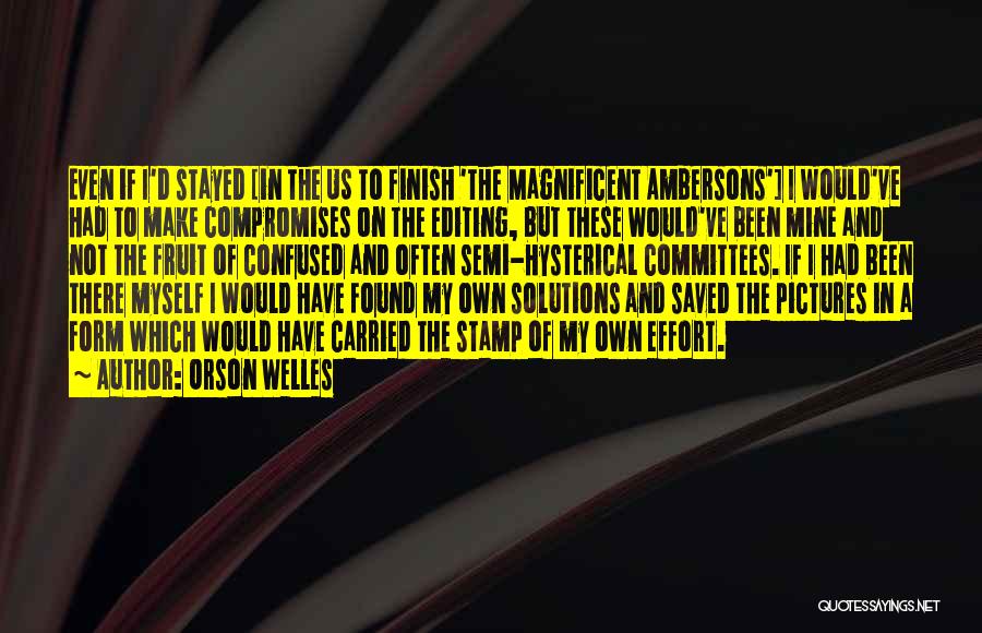 Committees Quotes By Orson Welles