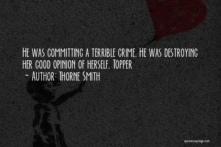 Committing Crime Quotes By Thorne Smith