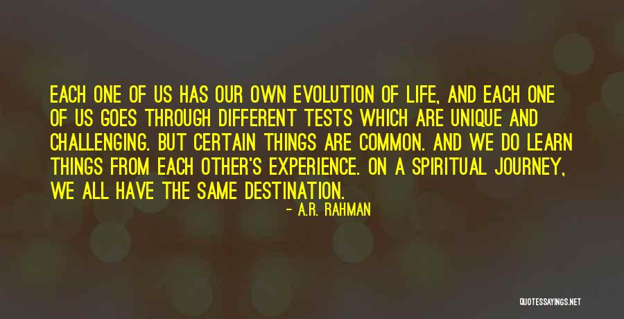 Common Experience Quotes By A.R. Rahman Common Experience Quotes By A.R. Rahman