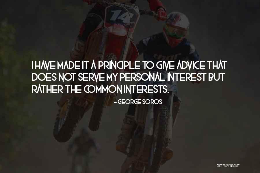 Common Interest Quotes By George Soros Common Interest Quotes By George Soros