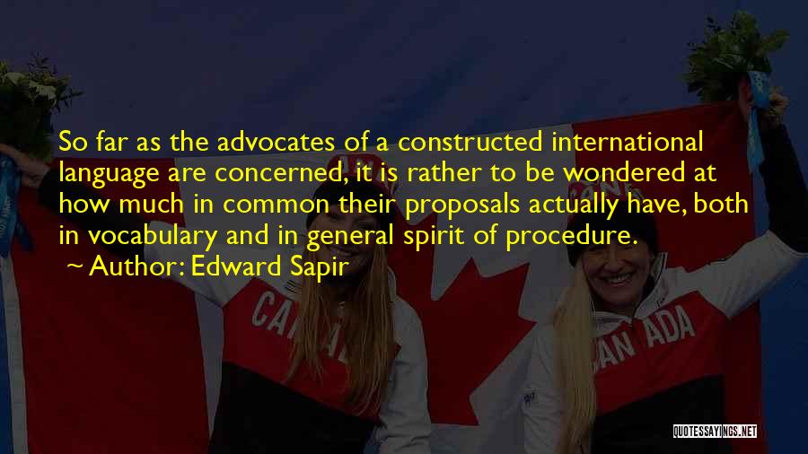 Common Language Quotes By Edward Sapir