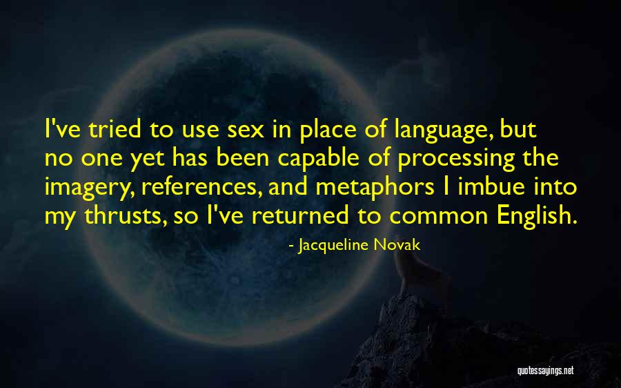 Common Metaphors Quotes By Jacqueline Novak Common Metaphors Quotes By Jacqueline Novak