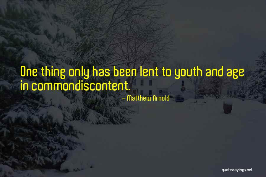 Common Youth Quotes By Matthew Arnold Common Youth Quotes By Matthew Arnold