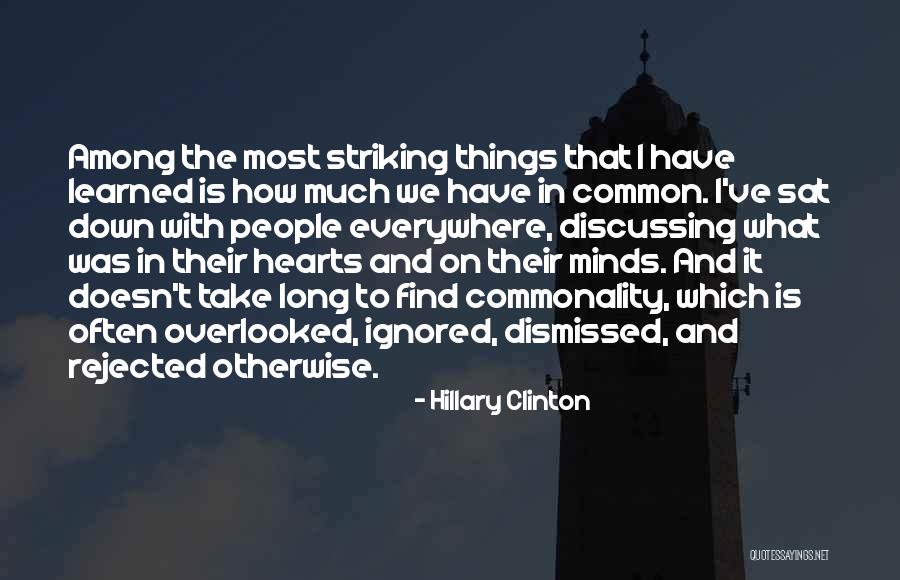 Commonality Quotes By Hillary Clinton Commonality Quotes By Hillary Clinton