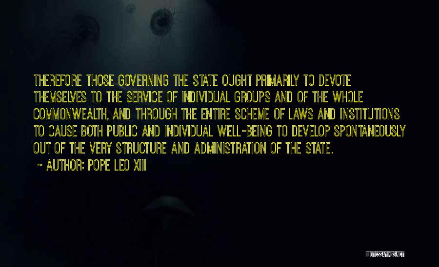Commonwealth Quotes By Pope Leo XIII