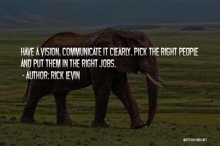 Communicate Quotes By Rick Levin