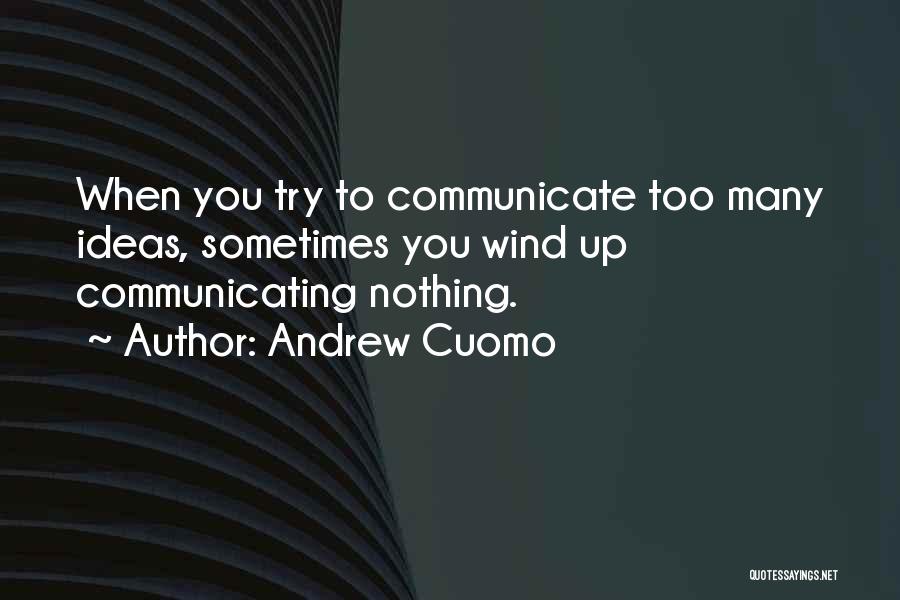 Communicating Ideas Quotes By Andrew Cuomo