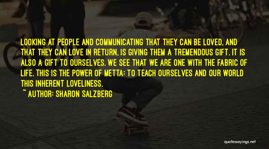 Communicating Love Quotes By Sharon Salzberg