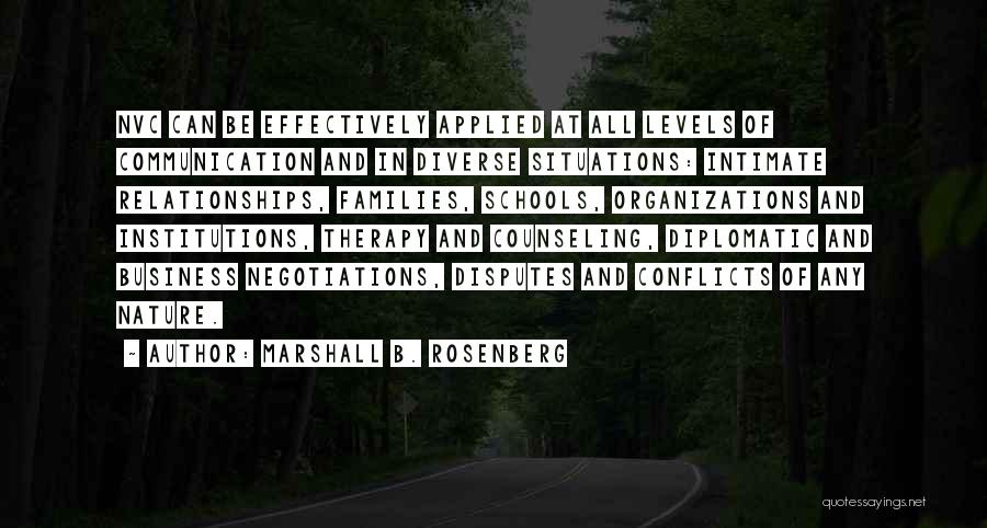 Communication And Business Quotes By Marshall B. Rosenberg