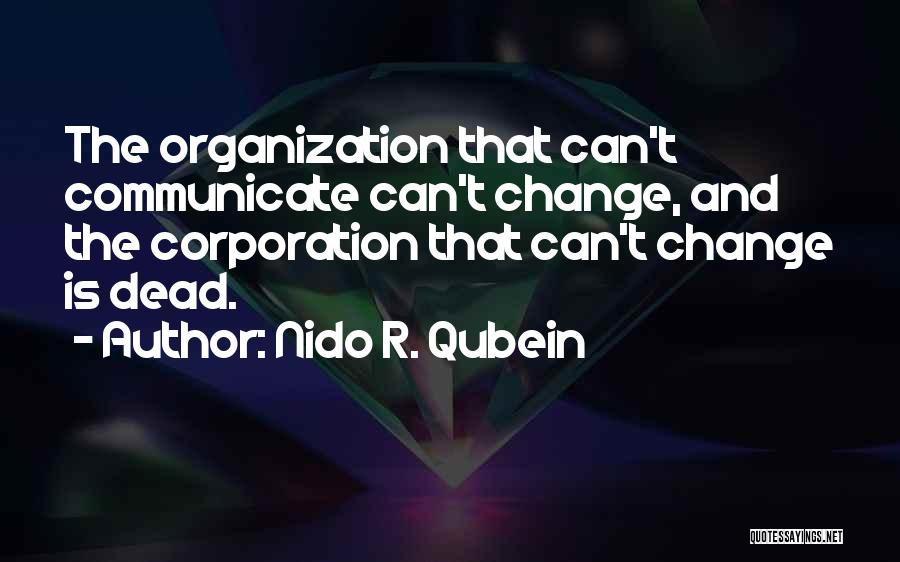 Communication And Change Quotes By Nido R. Qubein