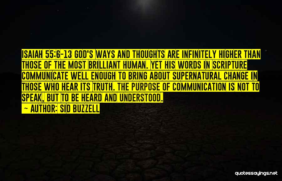 Communication And Change Quotes By Sid Buzzell