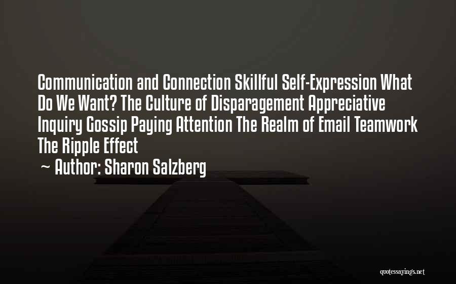 Communication And Culture Quotes By Sharon Salzberg