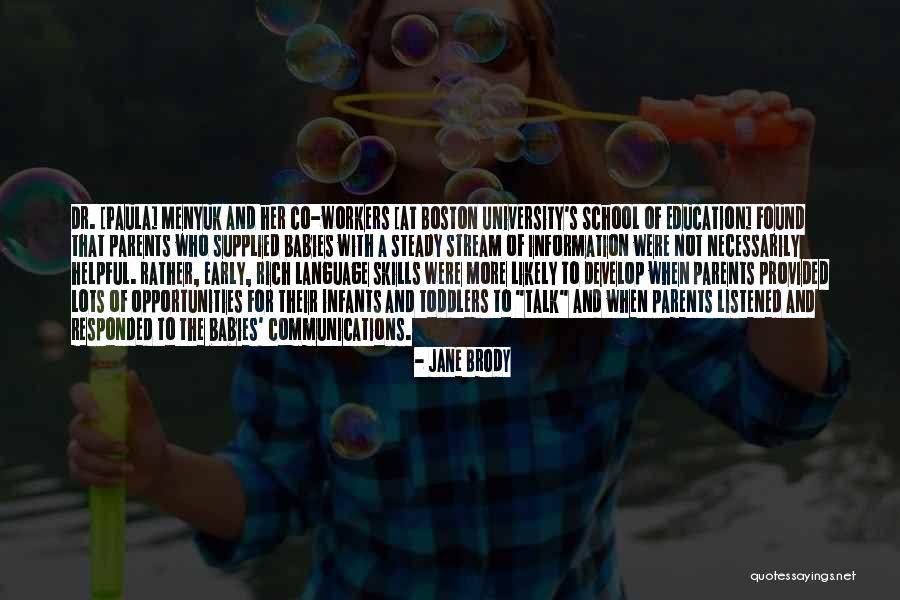 Communication And Education Quotes By Jane Brody Communication And Education Quotes By Jane Brody