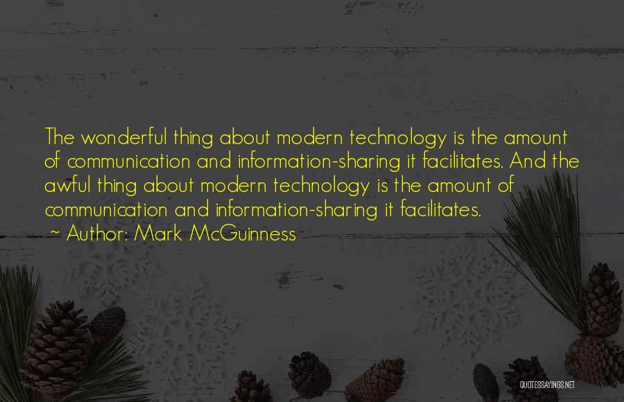 Communication And Technology Quotes By Mark McGuinness