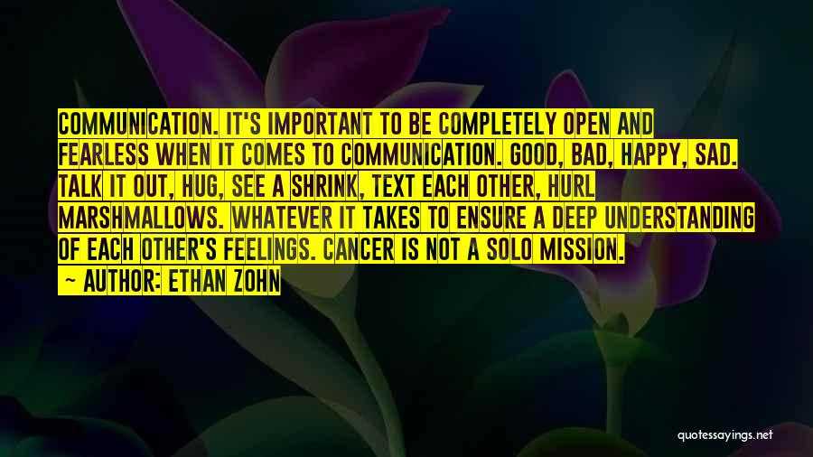 Communication And Understanding Quotes By Ethan Zohn