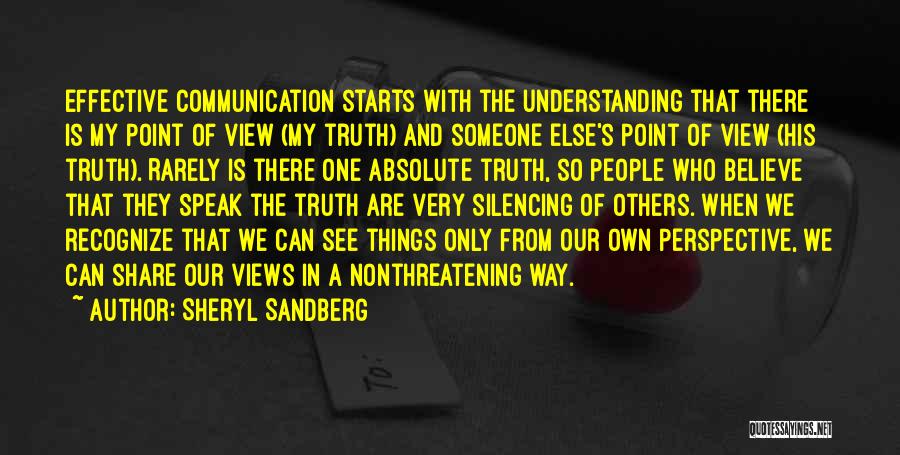 Communication And Understanding Quotes By Sheryl Sandberg