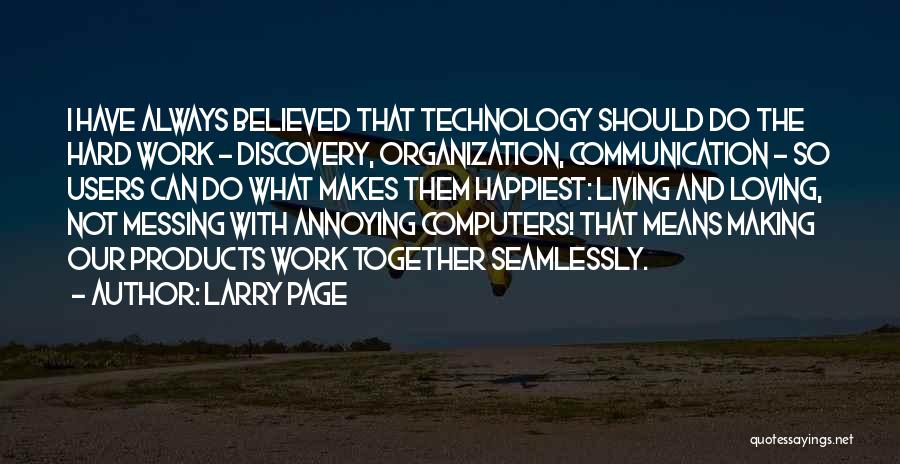 Communication At Work Quotes By Larry Page