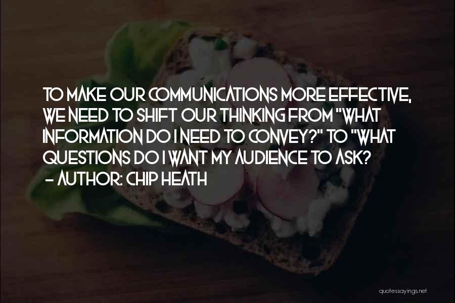 Communication Effective Quotes By Chip Heath