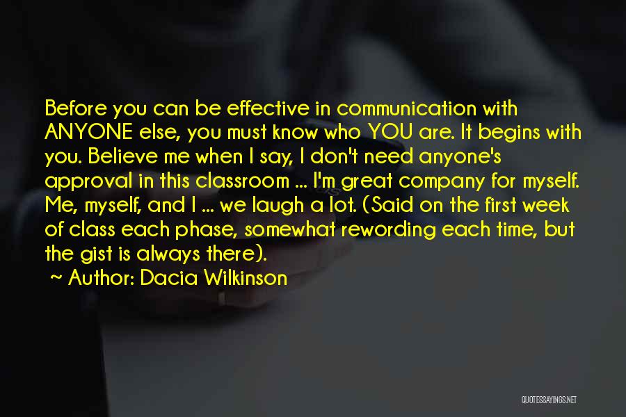 Communication Effective Quotes By Dacia Wilkinson