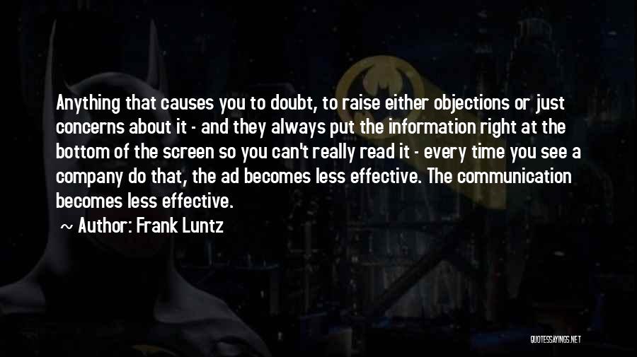 Communication Effective Quotes By Frank Luntz