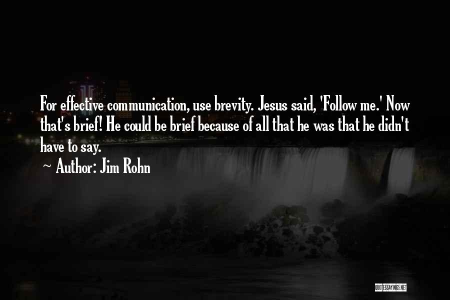Communication Effective Quotes By Jim Rohn