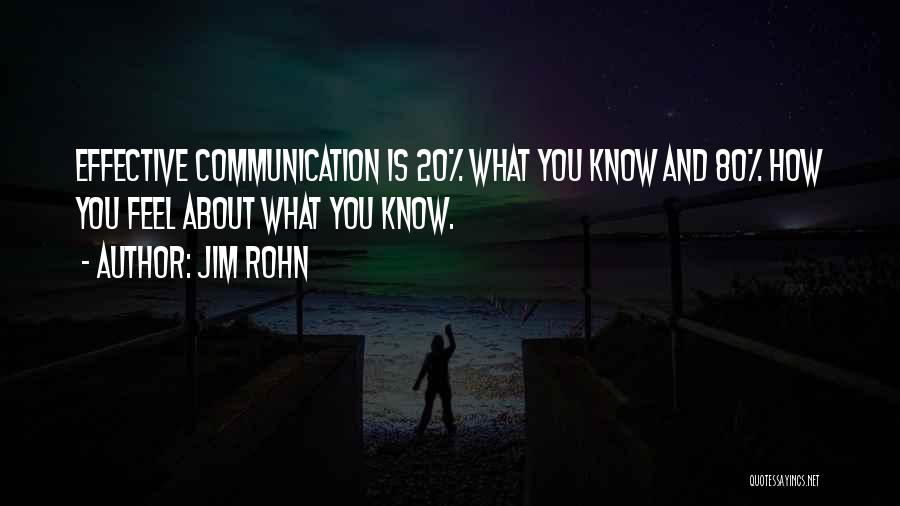 Communication Effective Quotes By Jim Rohn