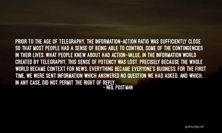 Communication In Business Quotes By Neil Postman