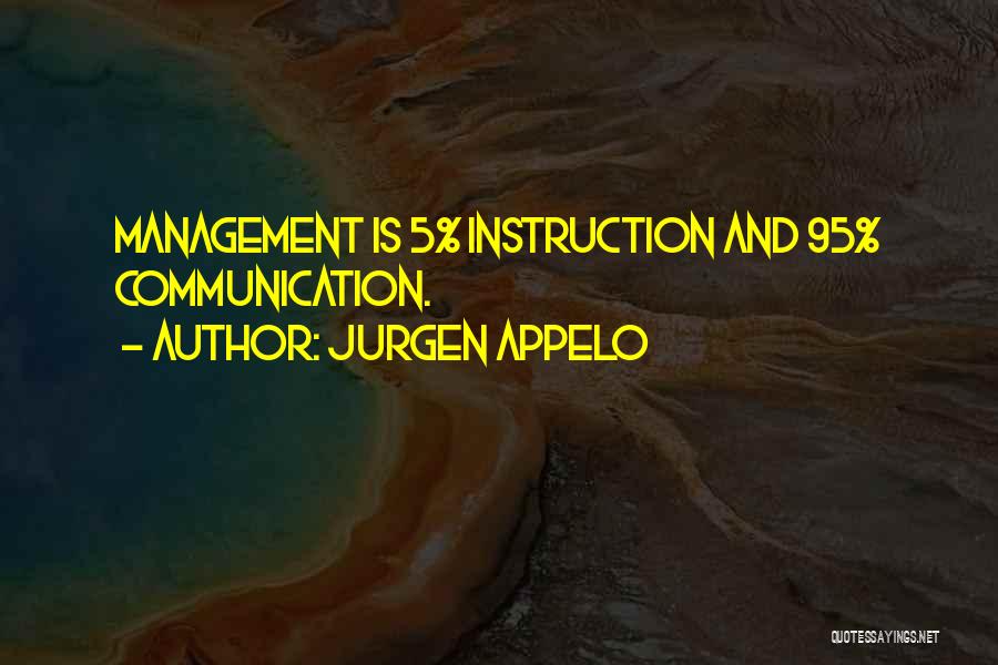 Communication In Management Quotes By Jurgen Appelo