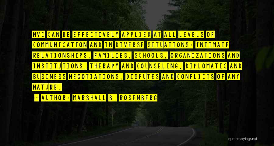 Communication In Organizations Quotes By Marshall B. Rosenberg