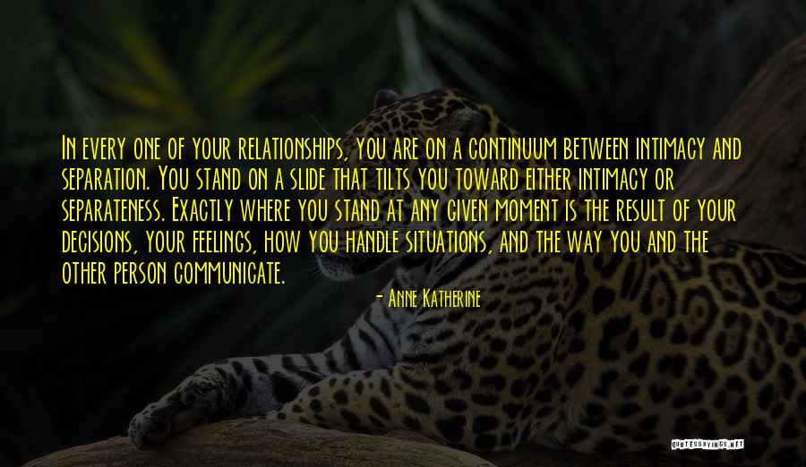 Communication In Relationships Quotes By Anne Katherine