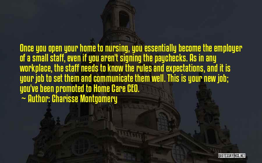 Communication In The Workplace Quotes By Charisse Montgomery