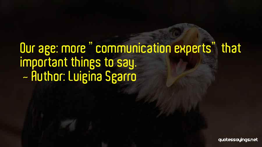 Communication Is Very Important Quotes By Luigina Sgarro