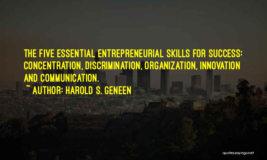 Communication Skills Quotes By Harold S. Geneen
