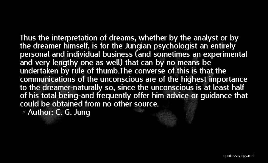 Communications In Business Quotes By C. G. Jung