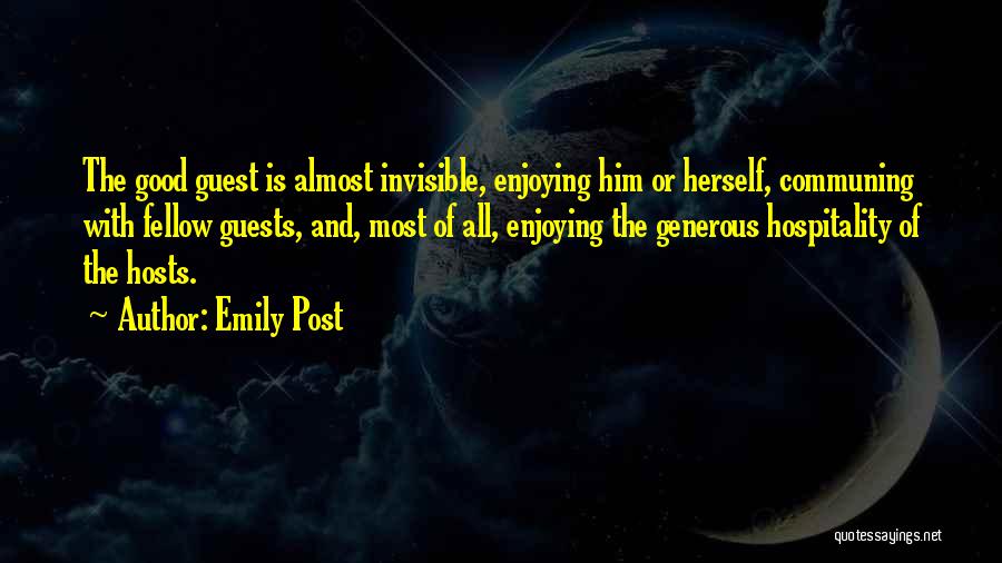 Communing Quotes By Emily Post