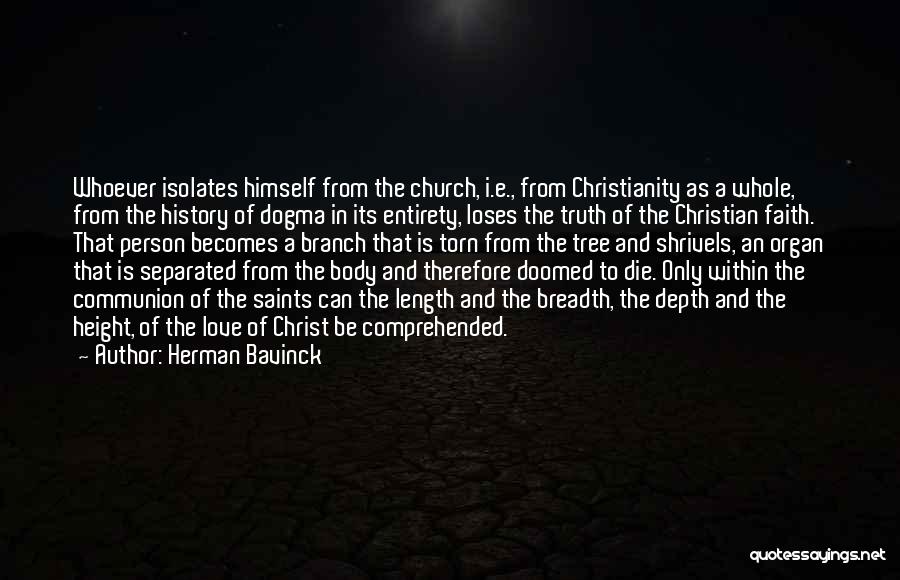 Communion Of Saints Quotes By Herman Bavinck