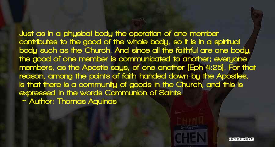 Communion Of Saints Quotes By Thomas Aquinas