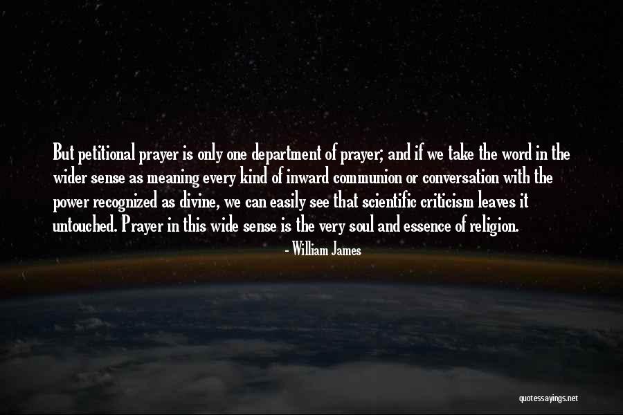 Communion Quotes By William James