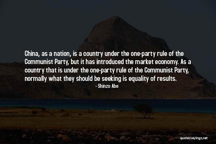 Communist China Quotes By Shinzo Abe Communist China Quotes By Shinzo Abe