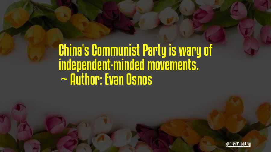 Communist Party Quotes By Evan Osnos