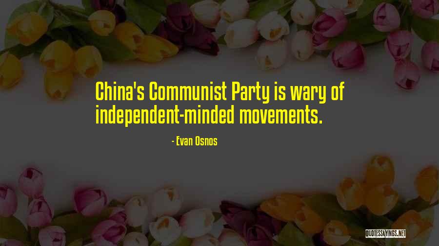 Communist Party Quotes By Evan Osnos