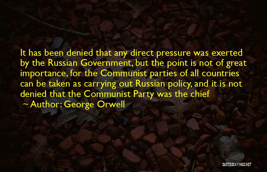 Communist Party Quotes By George Orwell