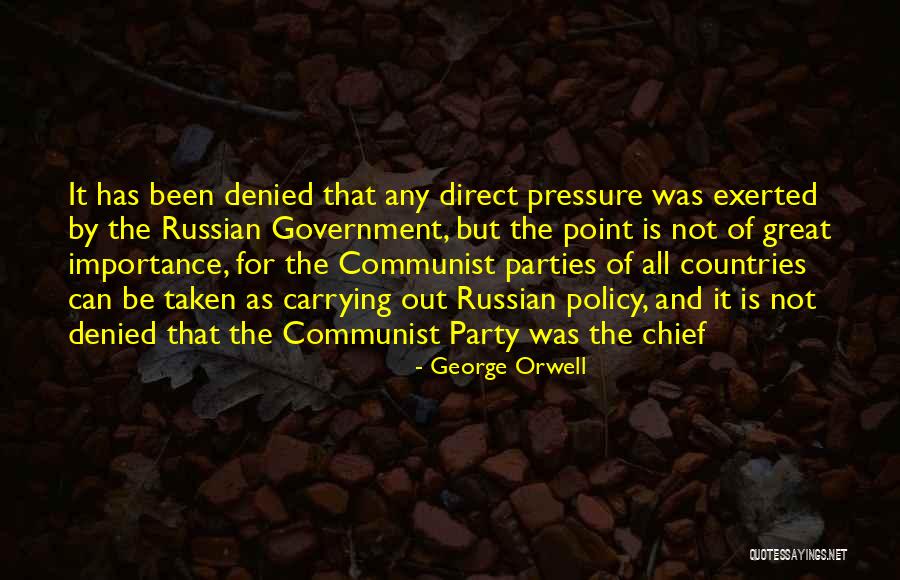 Communist Party Quotes By George Orwell