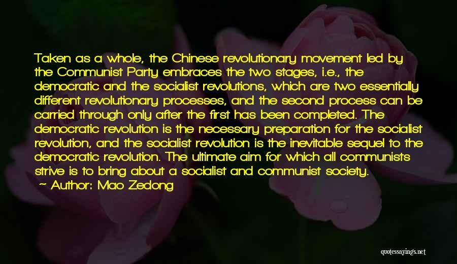 Communist Revolution Quotes By Mao Zedong