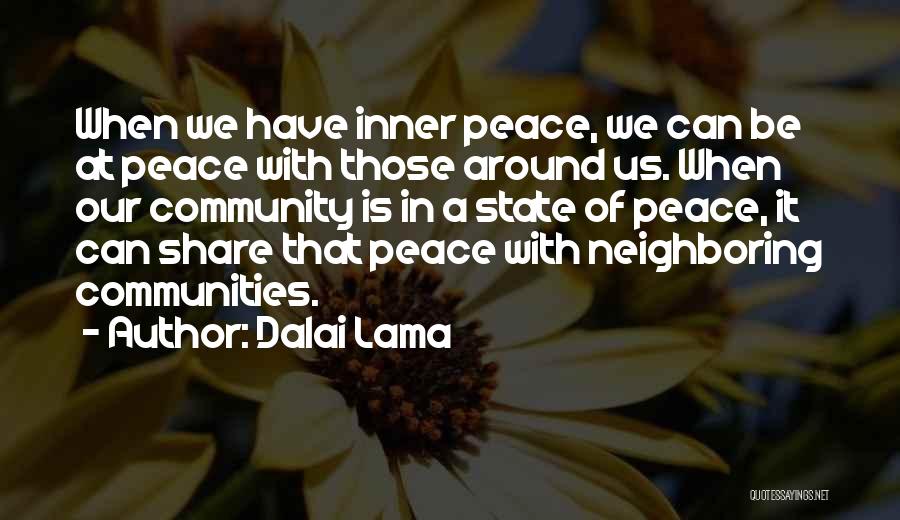 Communities Quotes By Dalai Lama